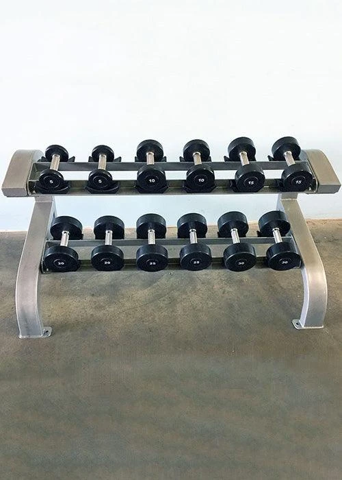 Muscle D Fitness - Two Tier 6-Pairs Dumbbell Rack