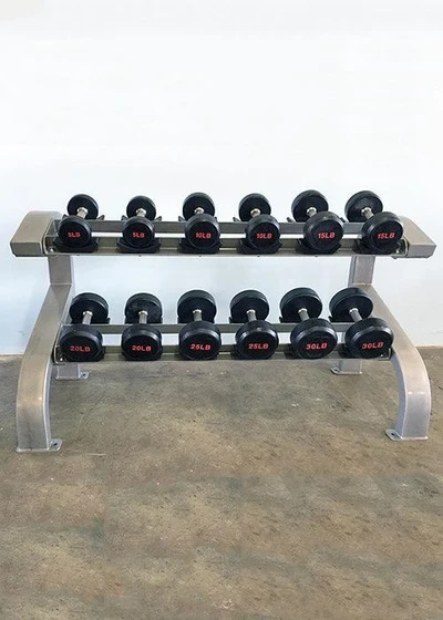 Muscle D Fitness - Two Tier 6-Pairs Dumbbell Rack
