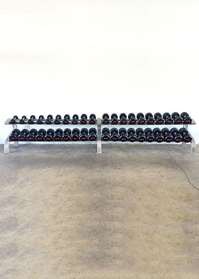 Muscle D Fitness - Two Tier 6-Pairs Dumbbell Rack