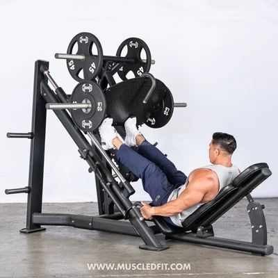 Muscle D Fitness - 45-Degree Linear Leg Press Machine (Variant Selection)