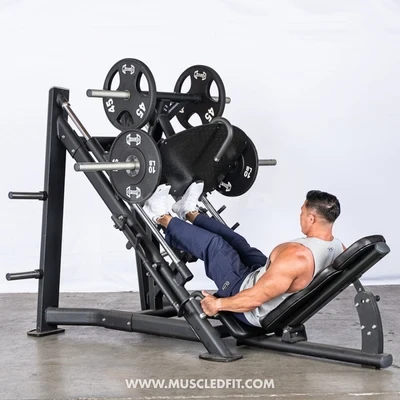 Muscle D Fitness - 45-Degree Linear Leg Press Machine (Variant Selection)
