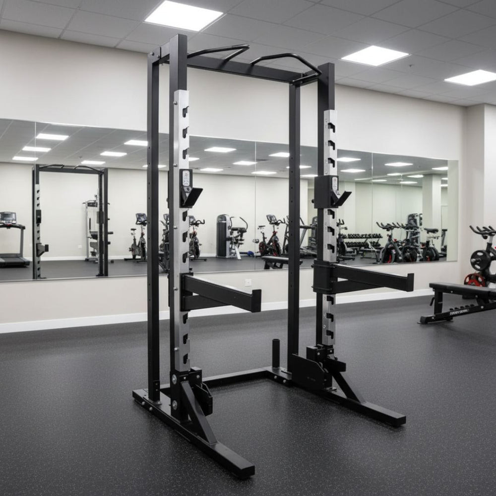 Muscle D Fitness - Deluxe Half Rack
