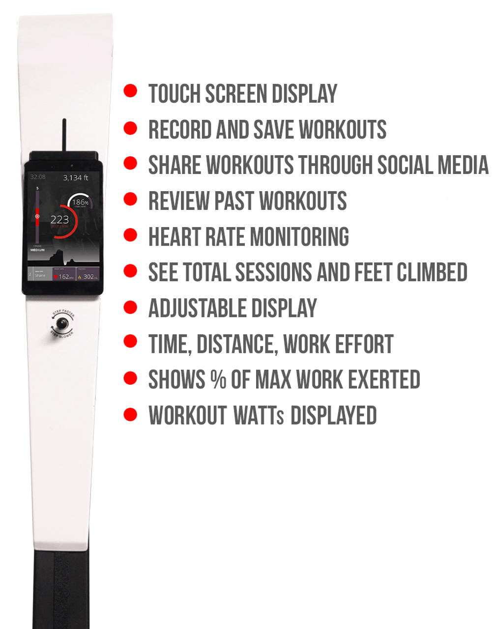 VersaClimber TS-A Touchscreen Total Body Climber