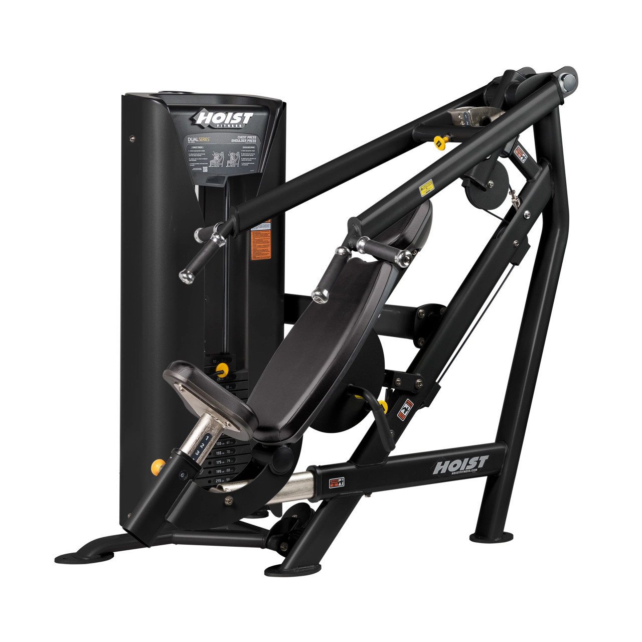Hoist HD-3300 Dual Chest Press Shoulder Press Combo Matte Black