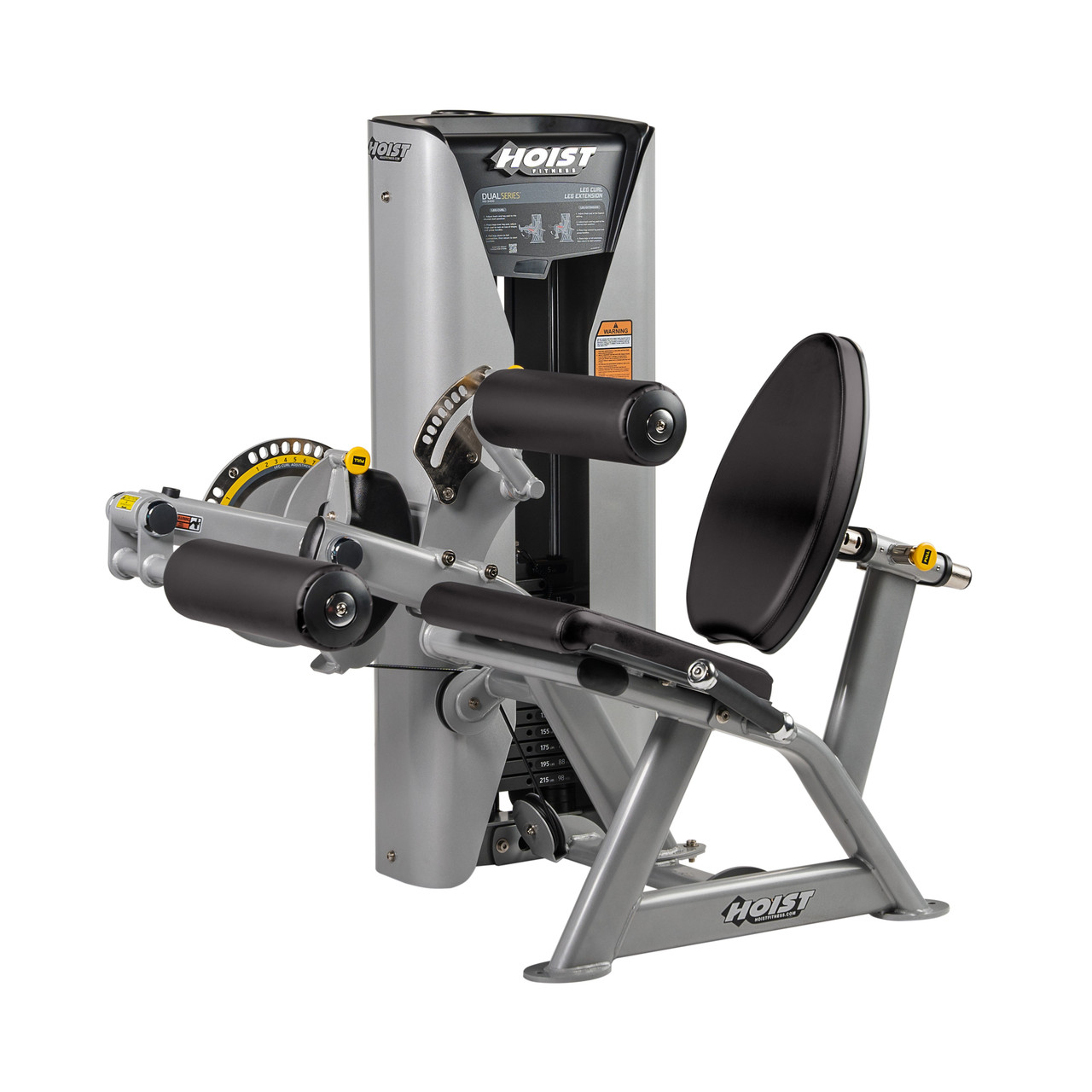 Hoist HD-3400 Dual Leg Extension Leg Curl Combo Platinum Silver