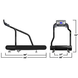 Woodway Desmo Pro XL Wide Surface Treadmill | GymStore.com