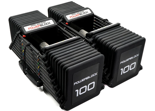 PowerBlock Pro 100 EXP Adjustable Dumbbell Set | GymStore.com
