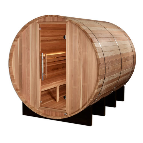 Golden Designs Klosters Traditional Barrel Outdoor Steam Sauna