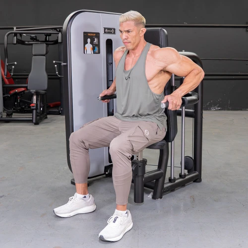 Vogue Seated Dip / Triceps Press Down by Muscle D Fitness