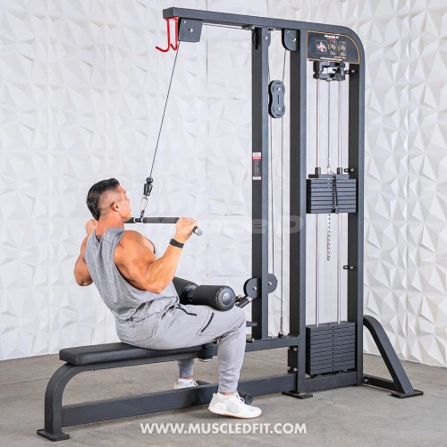 Classic V2 Lat Pulldown / Low Row Combo Machine by Muscle D Fitness