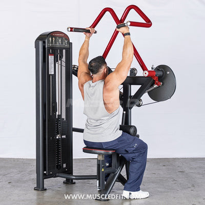 Classic V2 Rotary Lat Pulldown Machine by Muscle D Fitness