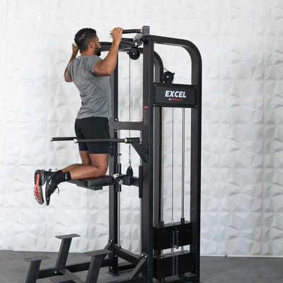 Excel Selectorized Assisted Chin / Dip Combo Machine by Muscle D Fitness