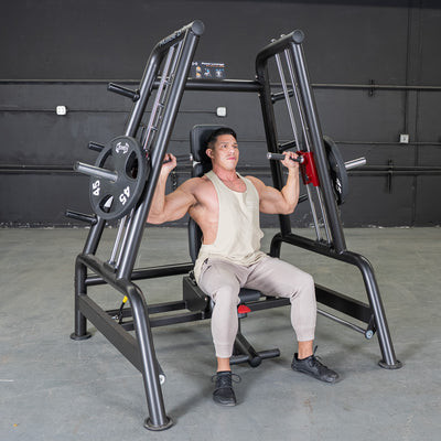 Power Leverage V2 Convergent Bench Press Machine by Muscle D Fitness