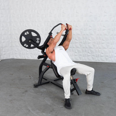 Excel Plate-Loaded Incline Pec Fly / Upper Chest Machine by Muscle D Fitness