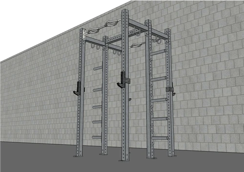T-Grip Heavy-Duty Commercial Half Rack (Variant) by Muscle D Fitness