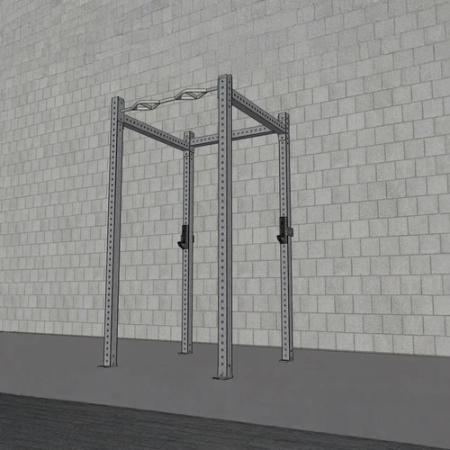 Muscle D - T-Grip Basic Commercial 4-Post Rack (3x3 Steel)