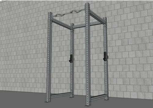 T-Grip Heavy-Duty Commercial 4-Post Power Rack by Muscle D Fitness
