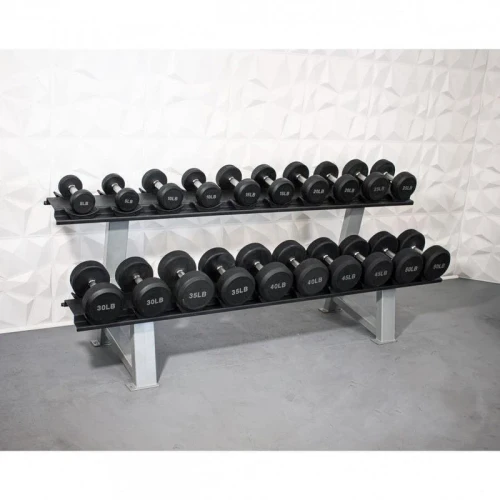 Muscle D - Pro Rubber Dumbbell Set (5 to 100 lbs)