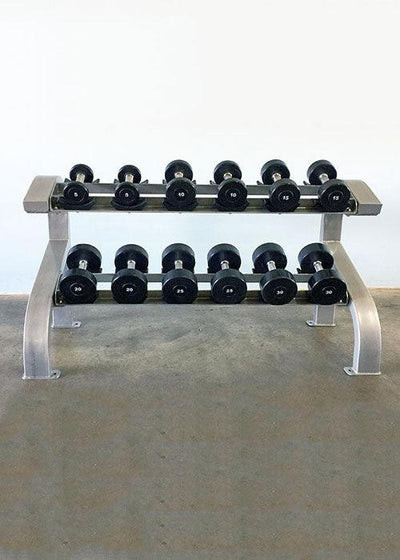 Muscle D Fitness - Two Tier 6-Pairs Dumbbell Rack