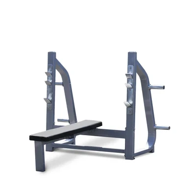 Muscle D Fitness - Heavy-Duty Olympic Flat Bench Station