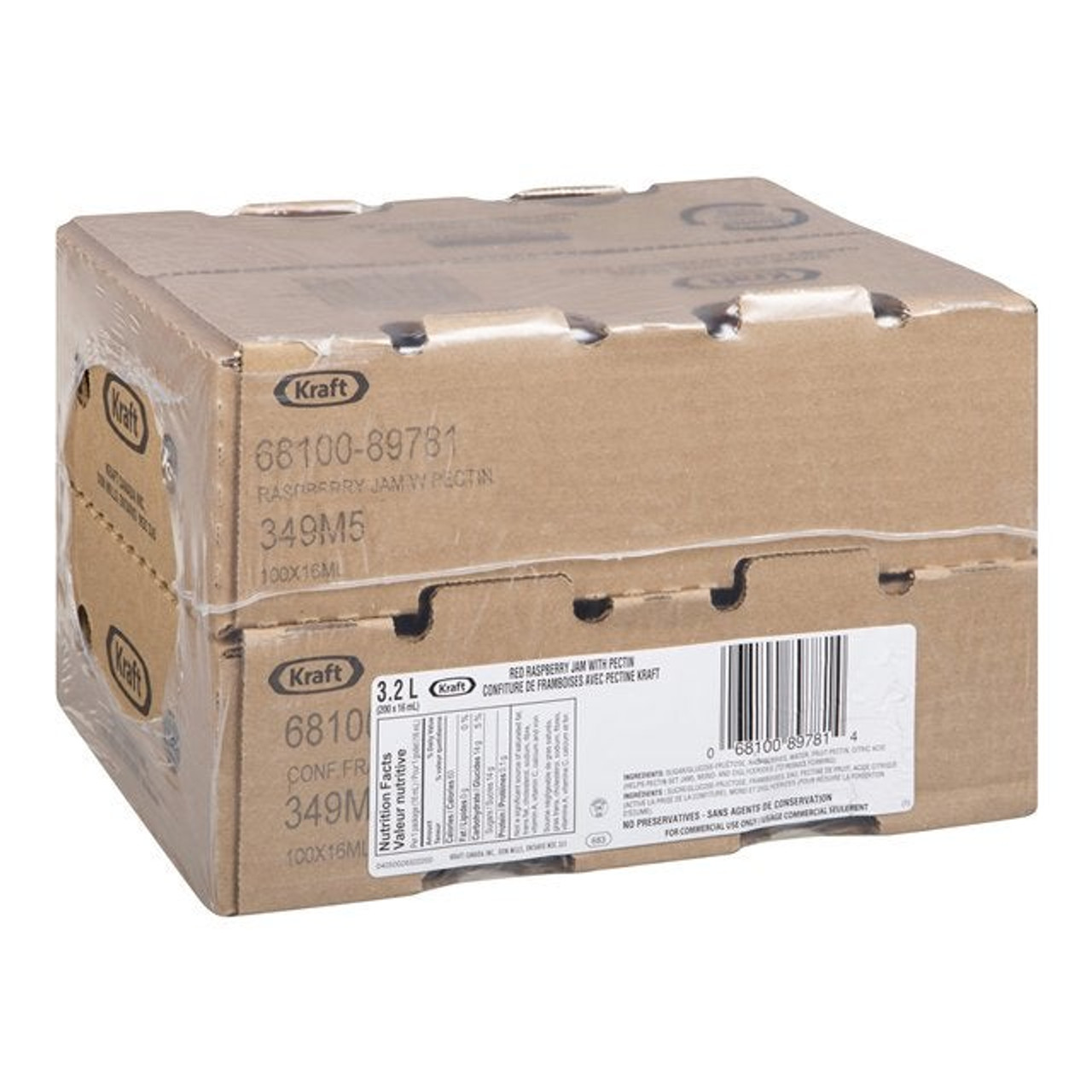Kraft Pure Raspberry Jam, Portion | 16ML/Unit, 200 Units/Case