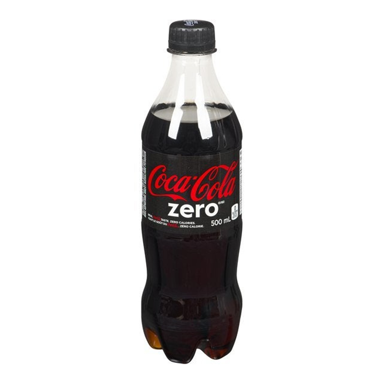 Coca Cola Coca Cola Zero Soft Drink, Polyethylene | 500ML/Unit, 24 Units/Case