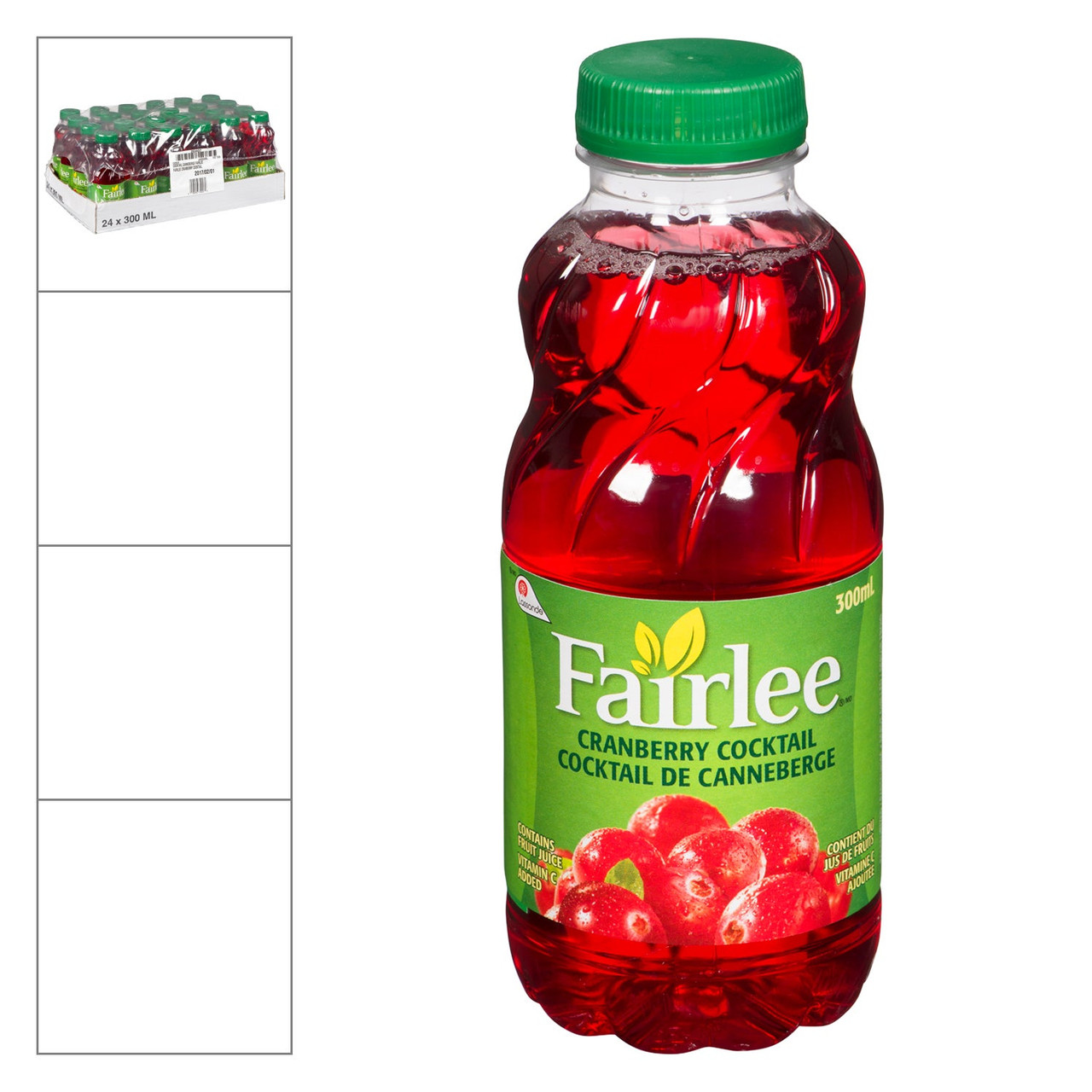 Fairlee Cranberry Cocktail Drink, Polyethylene | 300ML/Unit, 24 Units/Case