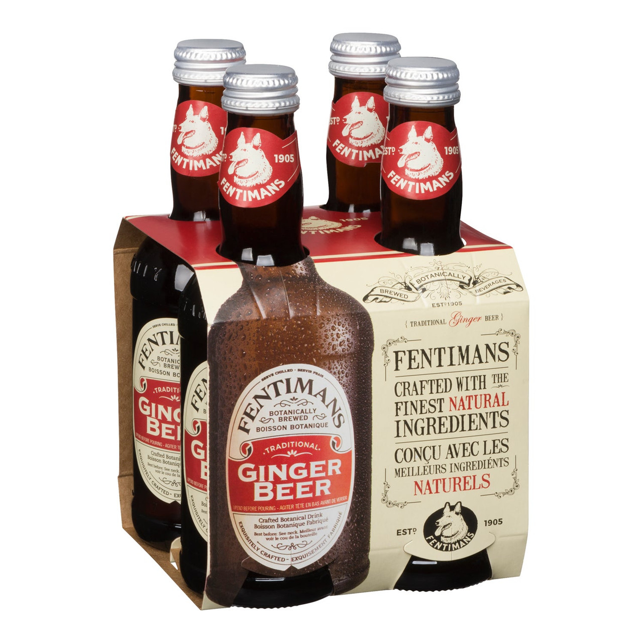 Fentimans Traditional Ginger Beer Soft Drink, Glass | 275ML/Unit, 24 Units/Case