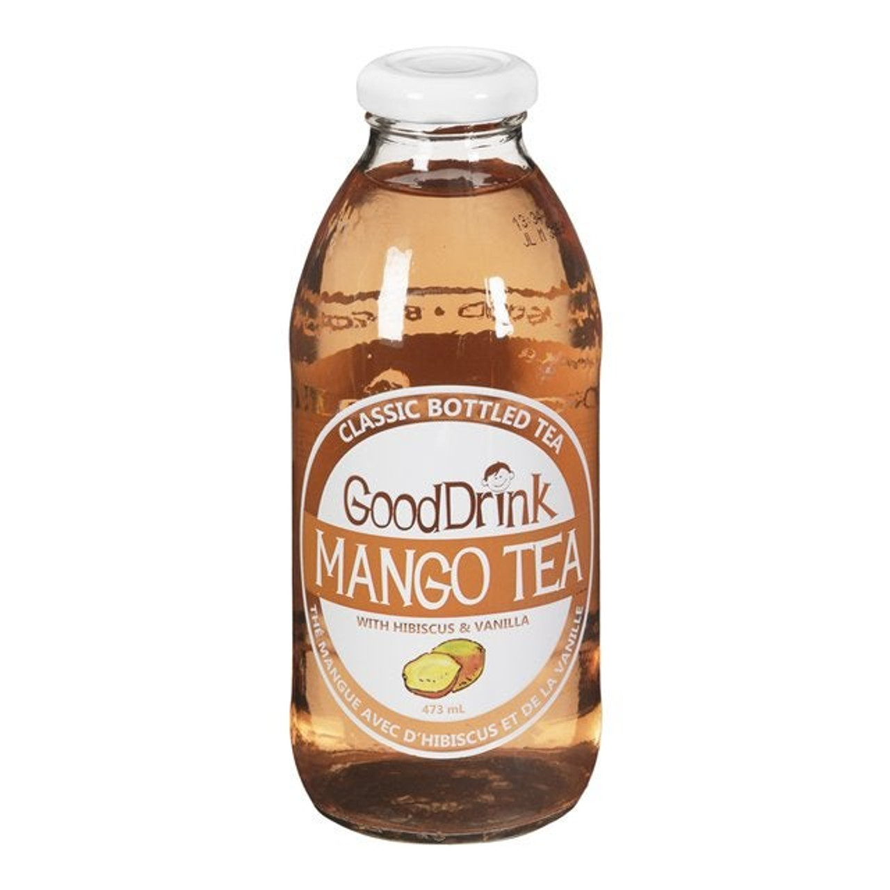 Gooddrink Mango Tea, With Hibiscus & Vanilla | 473ML/Unit, 12 Units/Case