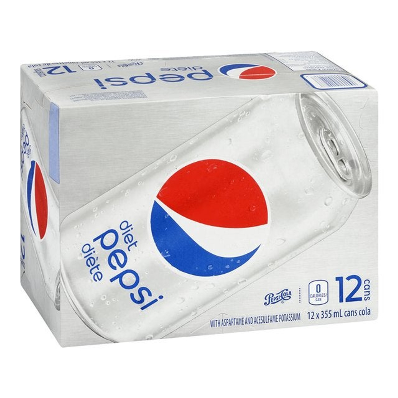 Pepsi Soft Drink, Diet Pepsi, Can | 355ML/Unit, 12 Units/Case