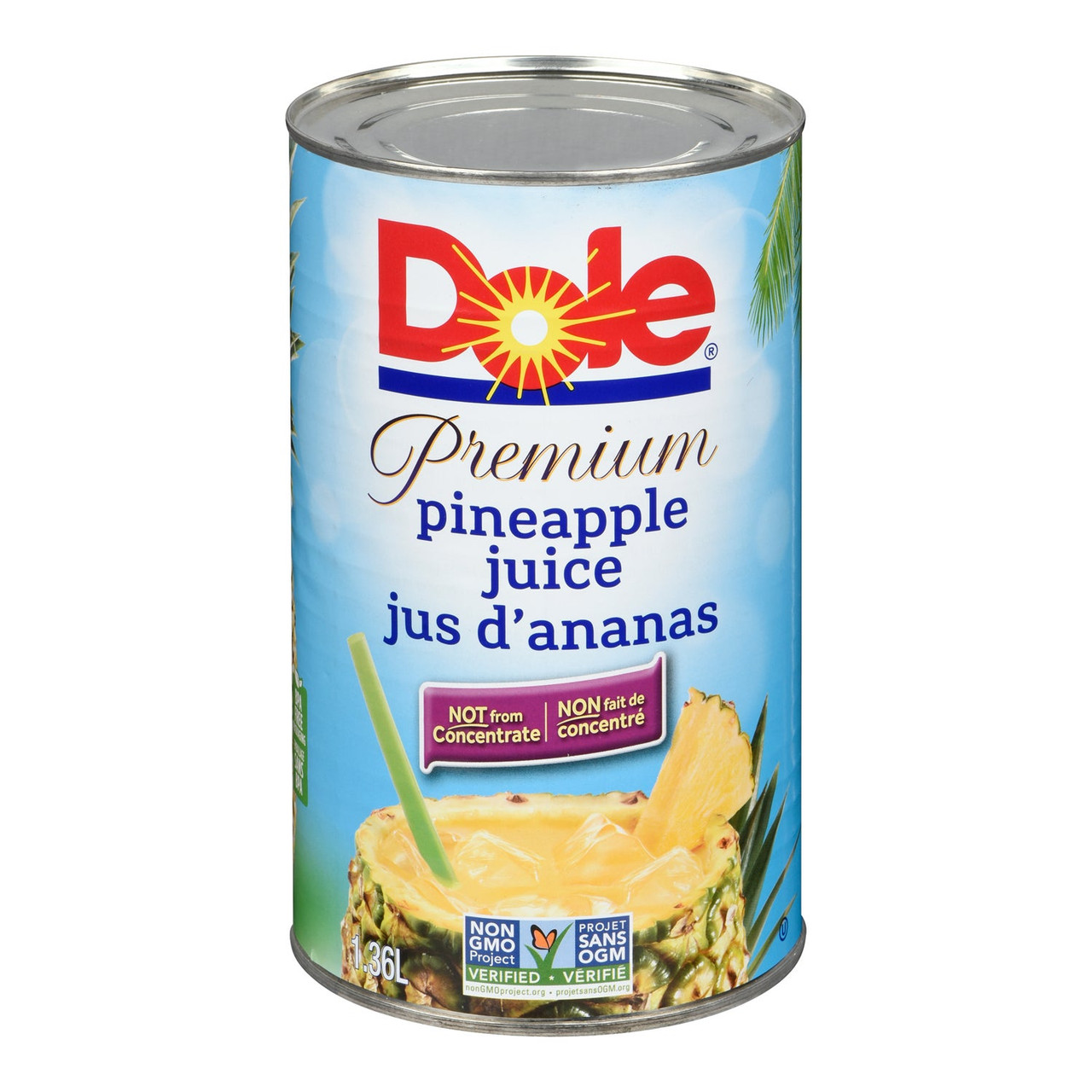 Dole Pineapple Juice, Can | 1.36L/Unit, 12 Units/Case