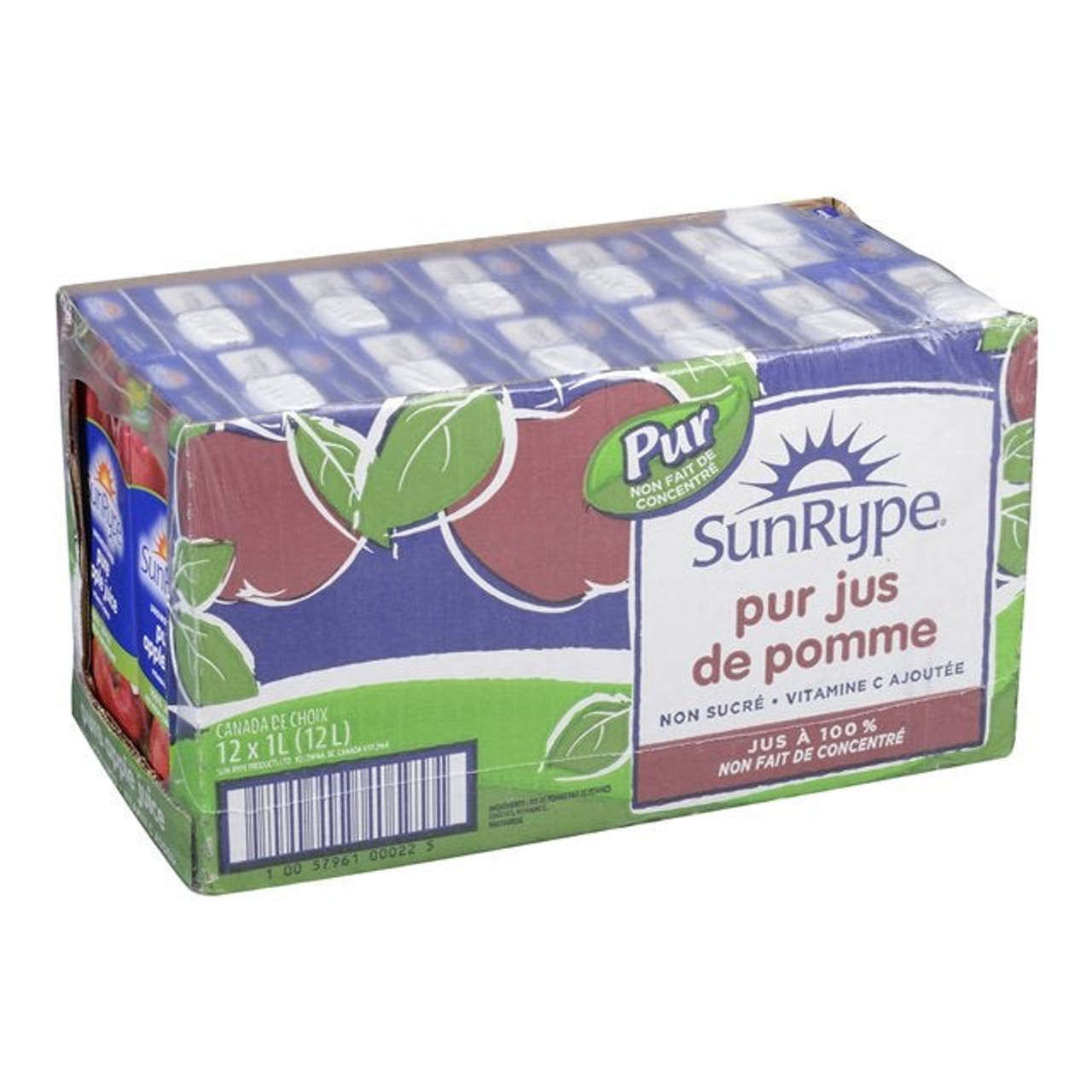 Sunrype Pure Apple Juice, Nfc 1L | 1L/Unit, 12 Units/Case