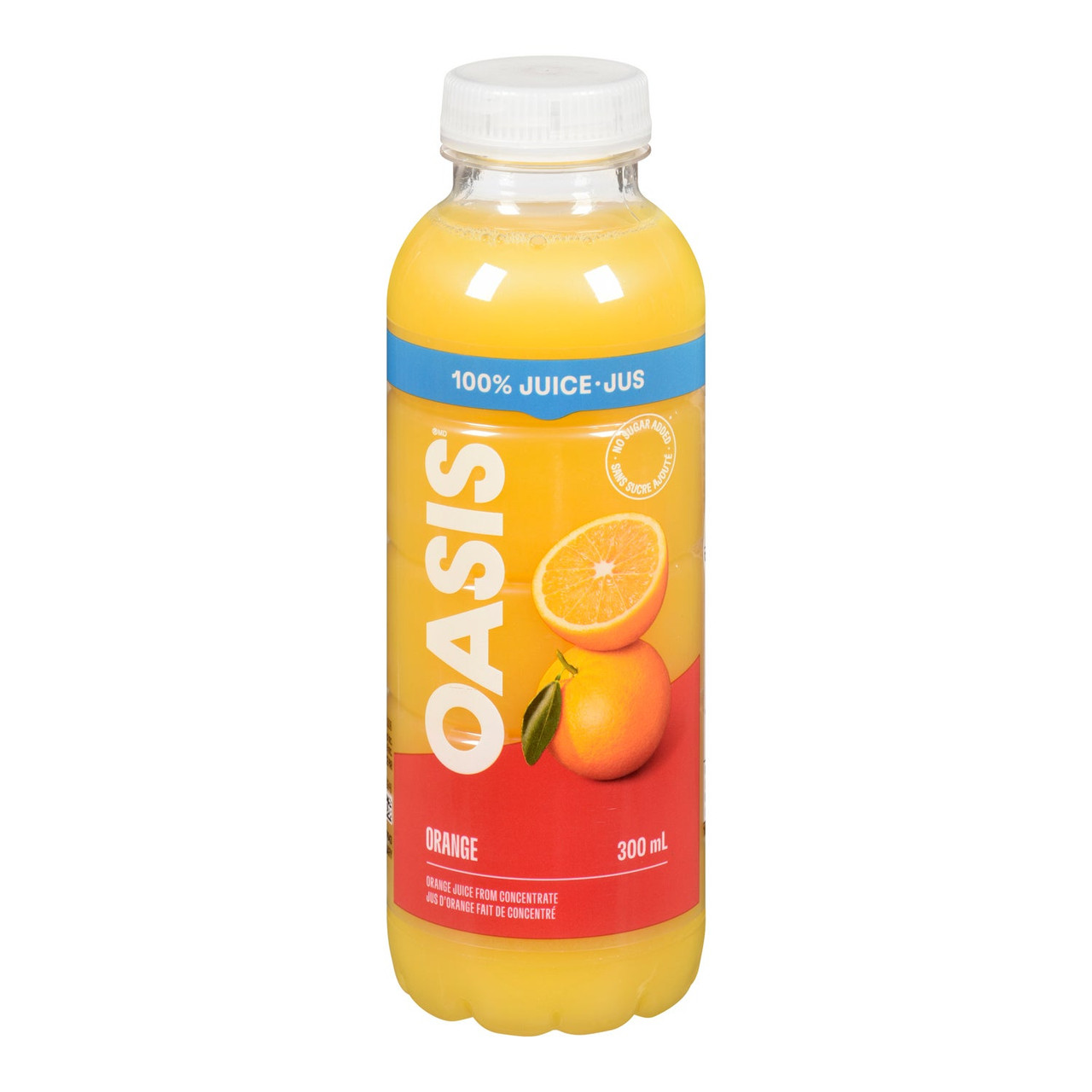 Oasis Orange Juice, 100 Percent, Polyethylene | 300ML/Unit, 24 Units/Case