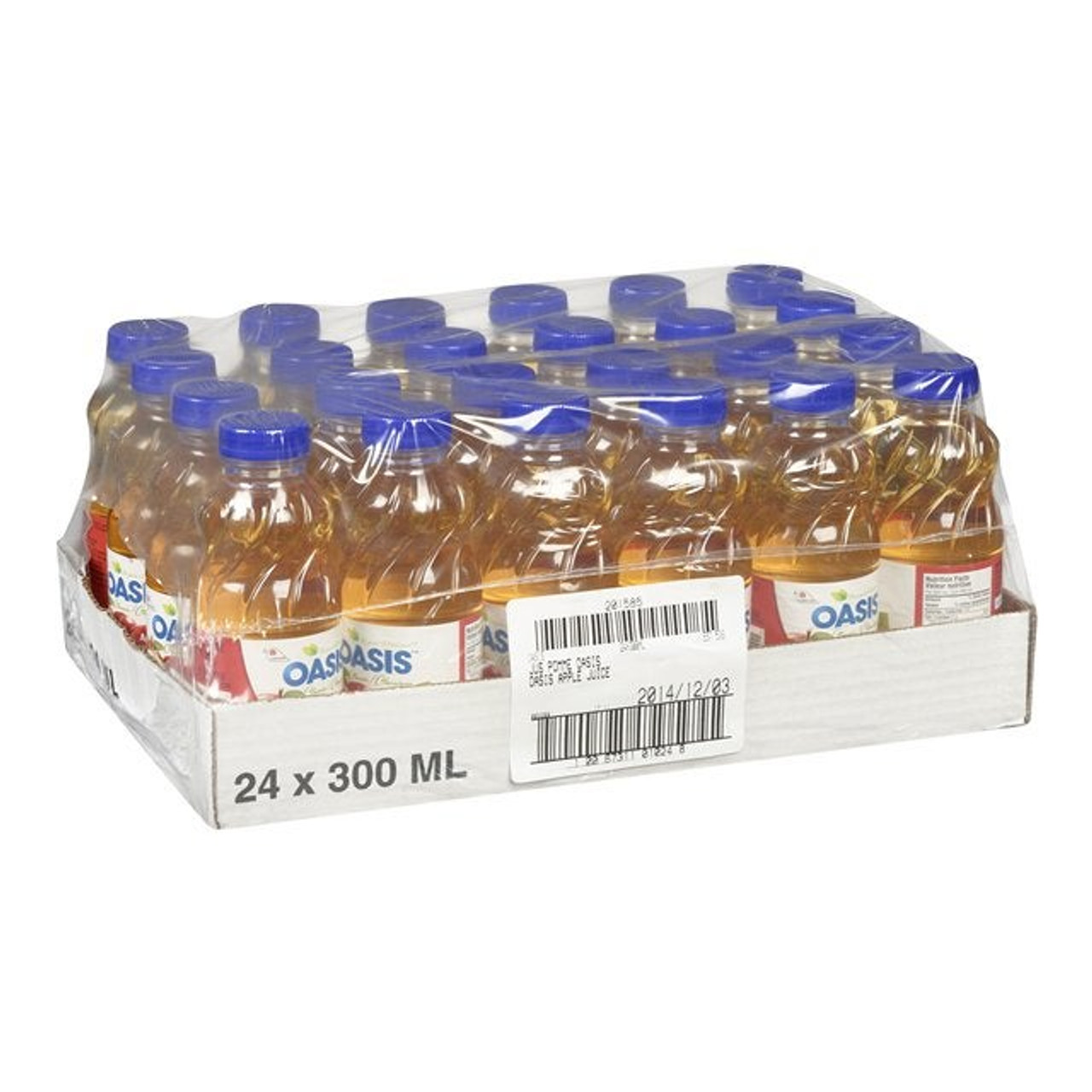 Oasis Pure Apple Juice, Polyethylene | 300ML/Unit, 24 Units/Case