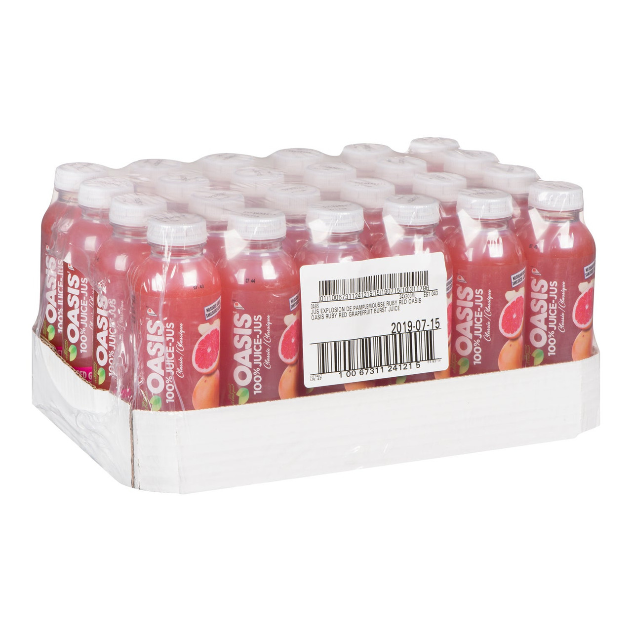 Oasis Ruby Red Grapefruit Juice, 100 Percent, Pet | 300ML/Unit, 24 Units/Case