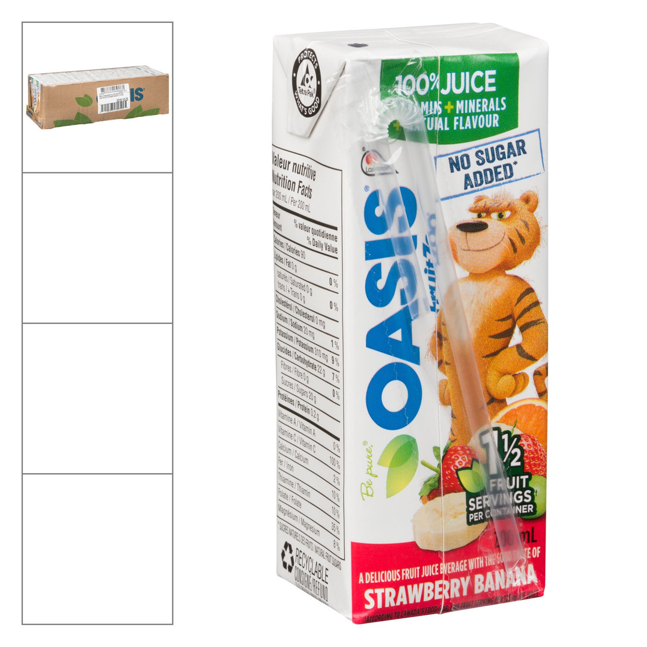 Oasis Fruitzoo Strawberry Banana Juice Boxes