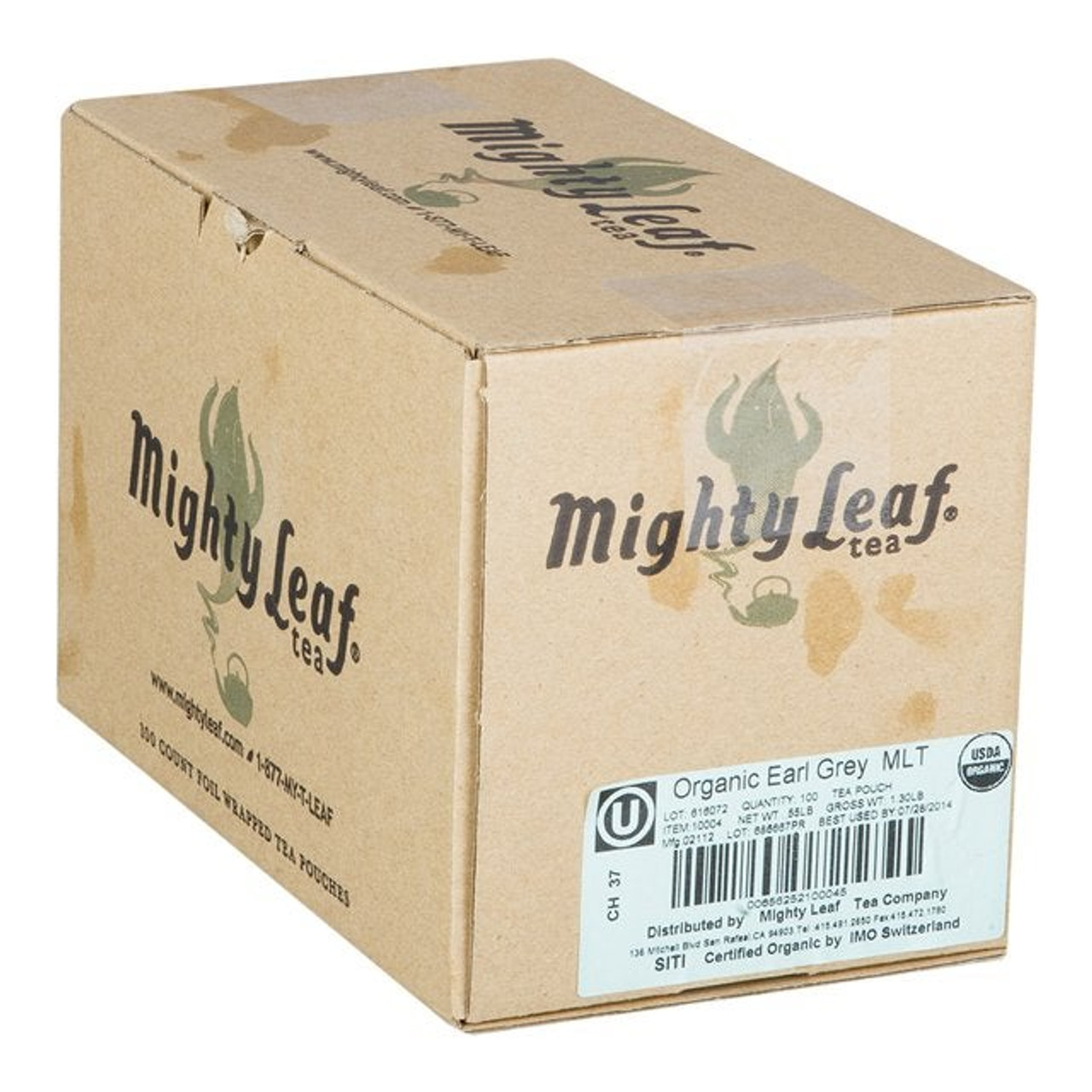 Mighty Leaf Tea Organic Whole Leaf Earl Grey Tea | 100UN/Unit, 1 Unit/Case
