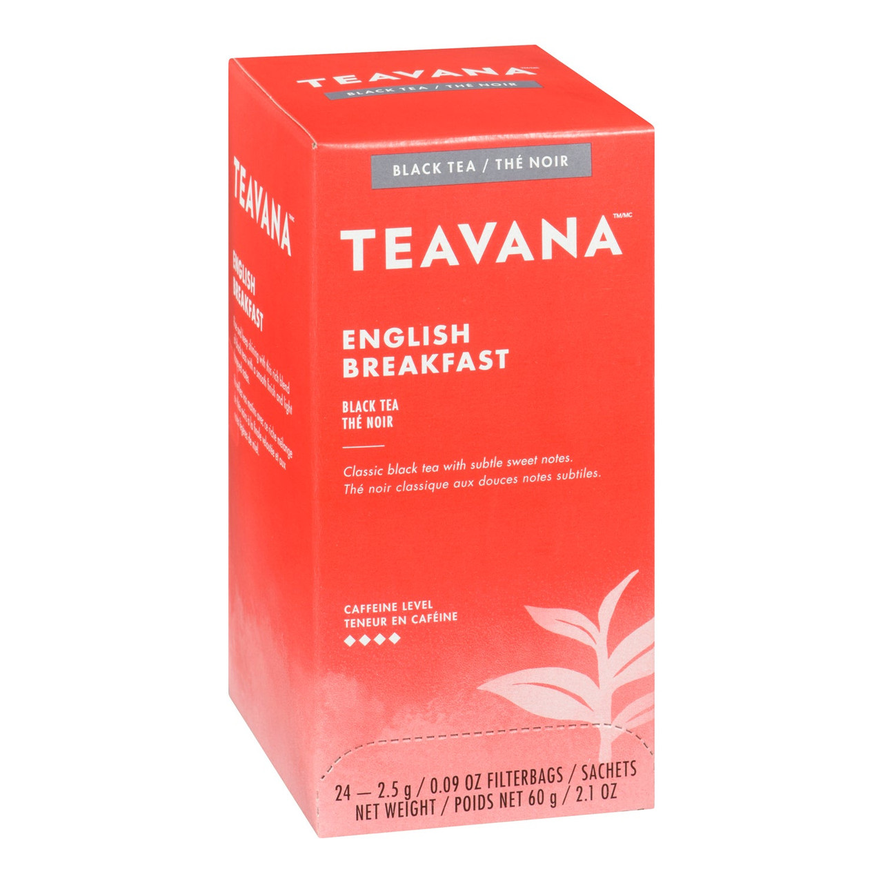 Teavana English Breakfast Tea Bags, 24 Count 6UN/Unit, 1 Unit/Case