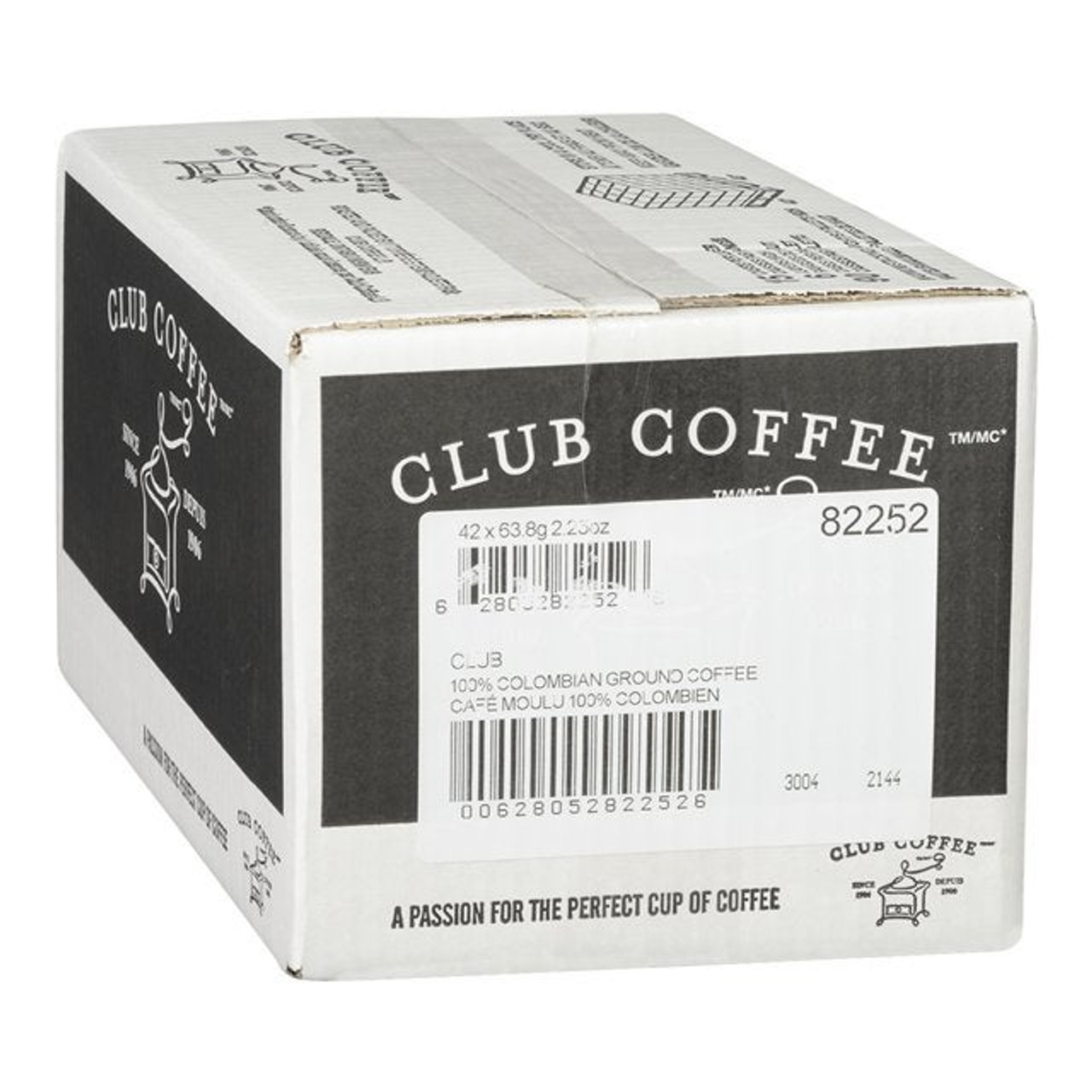 Club Coffee Colombian Coffee, 2.25oz | 2.25Z/Unit, 42 Units/Case