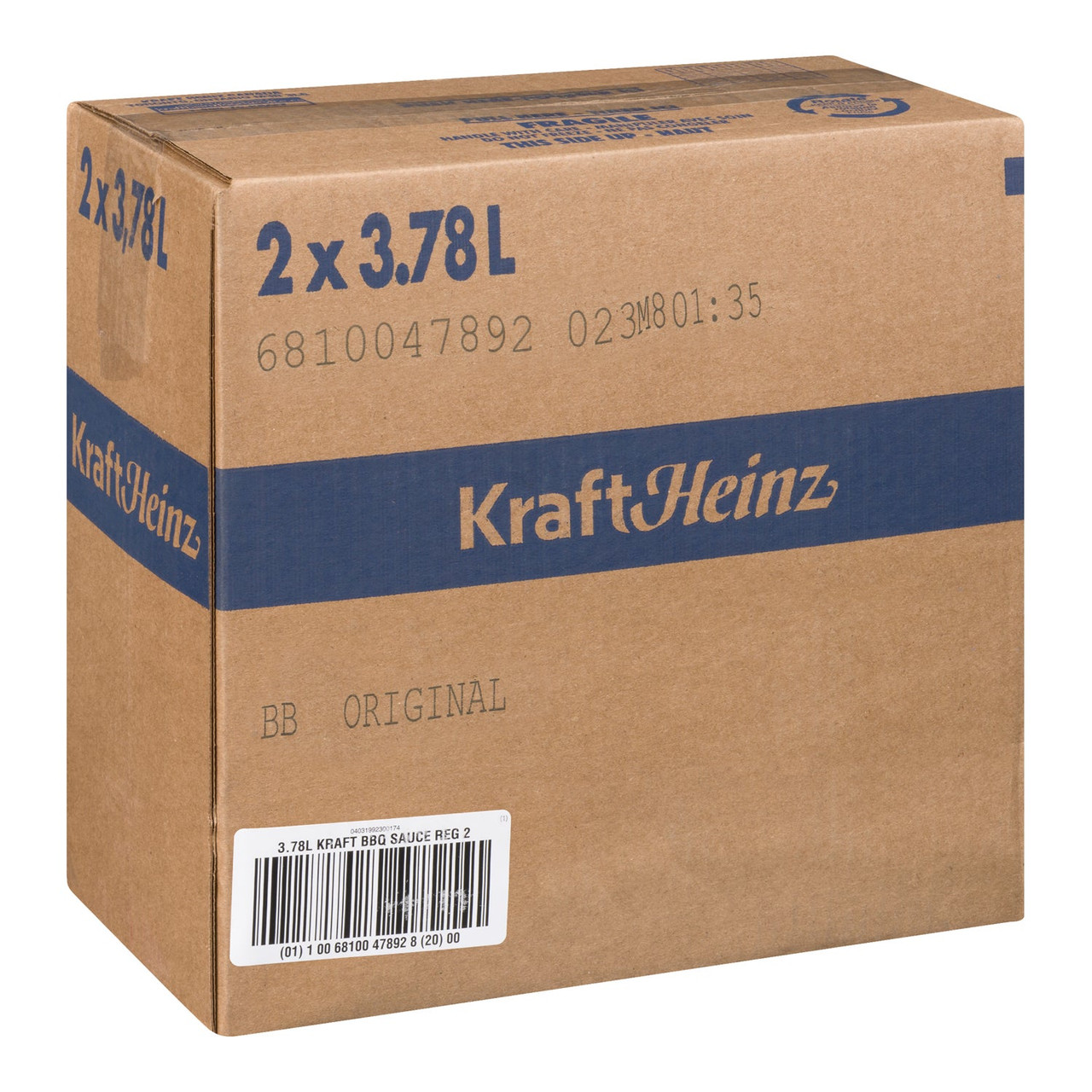 Kraft Original Barbeque Sauce, Trans Fat Compliant | 3.78L/Unit, 2 Units/Case