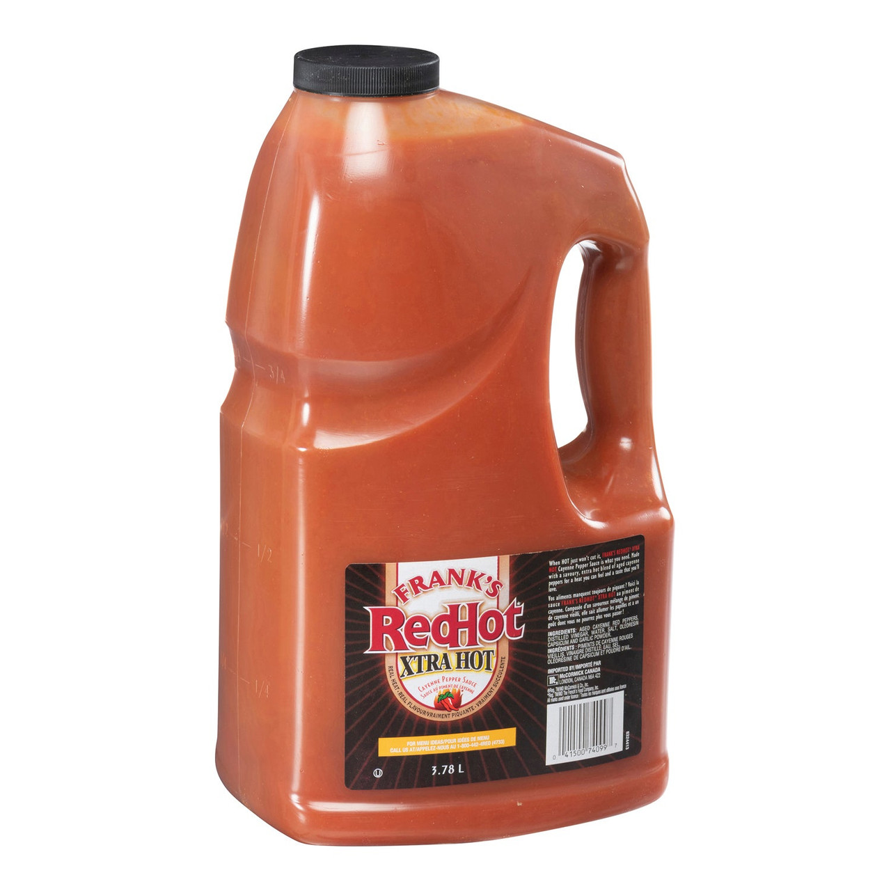 Frank's Red Hot Red Hot Extra Hot Sauce | 3.78L/Unit, 2 Units/Case