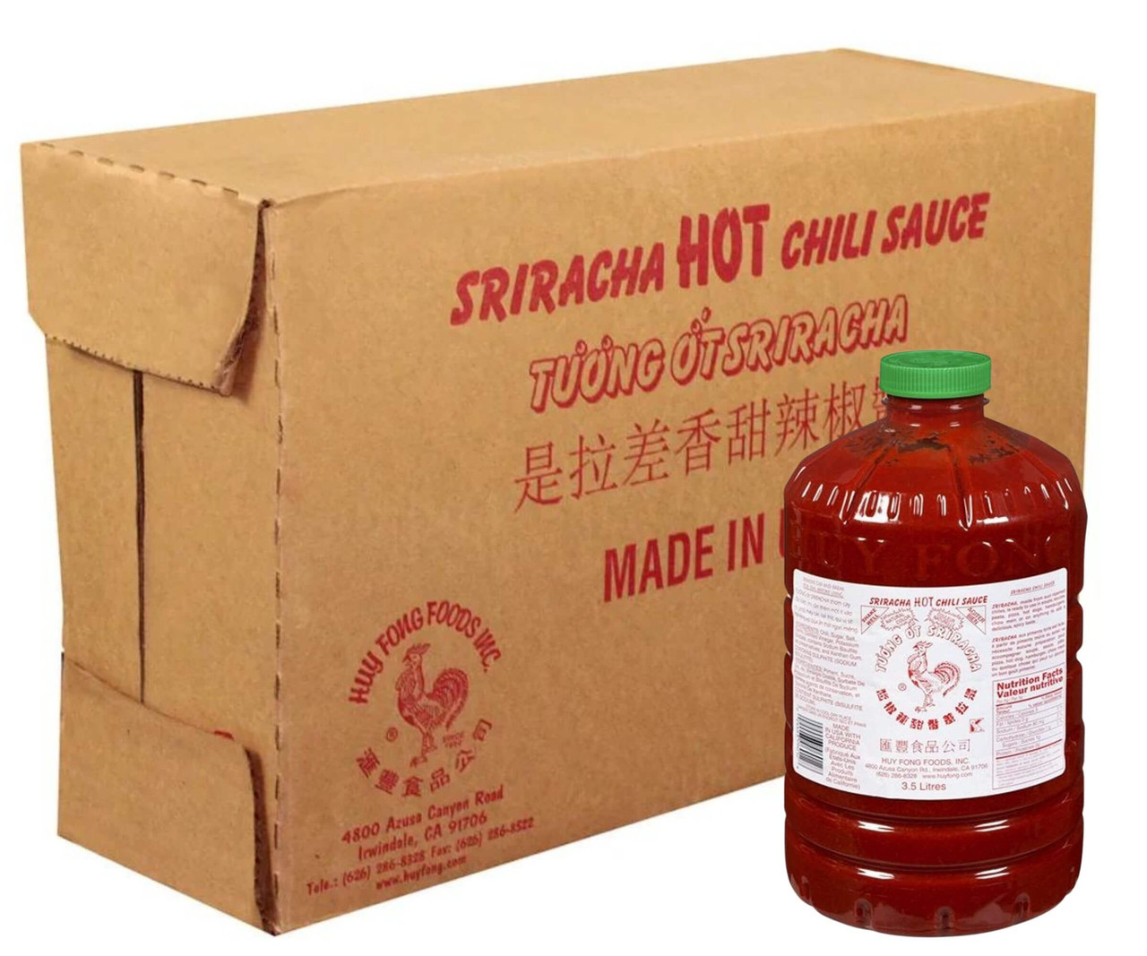 Huy Fong 8.5 lb. Sriracha Hot Chili Sauce - 3/Case