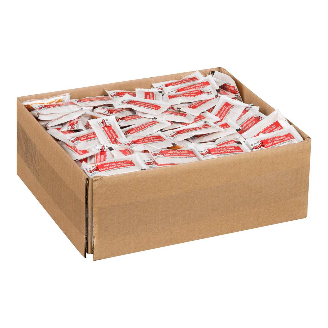 Wings Hot Chili Sauce, Portion 9G/Unit, 500 Units/Case