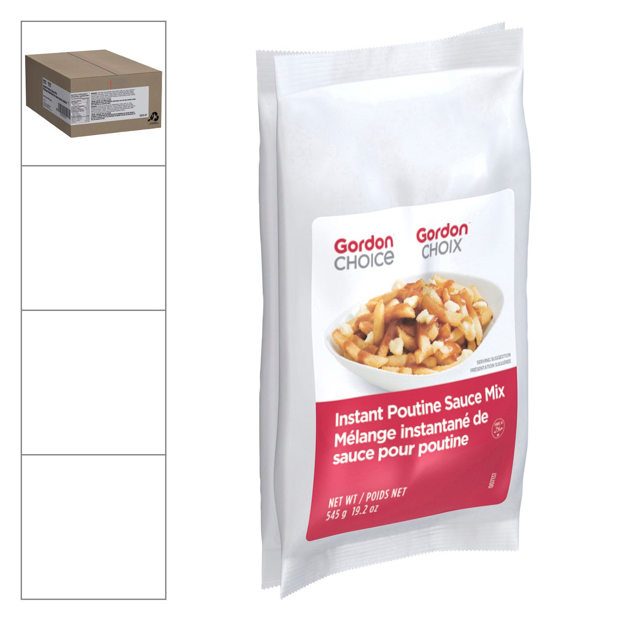 Gordon Choice Instant Poutine Sauce Mix, No Added Msg Vegan | 545G/Unit, 8 Units/Case