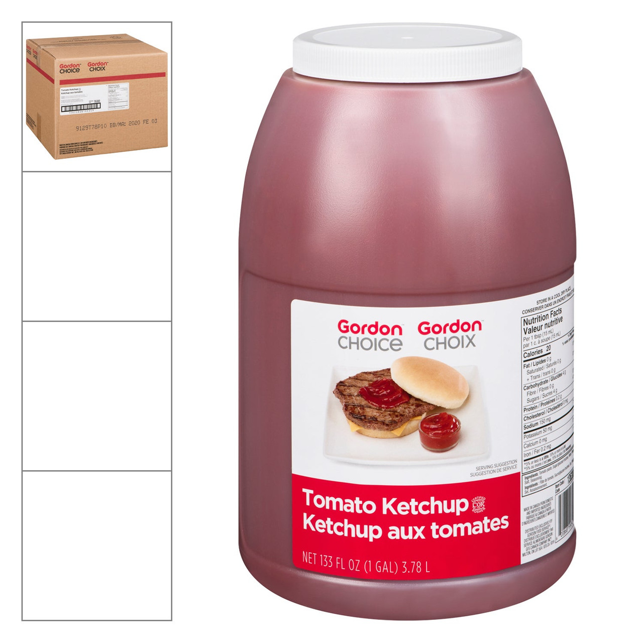 Gordon Choice Tomato Ketchup | 3.78L/Unit, 4 Units/Case