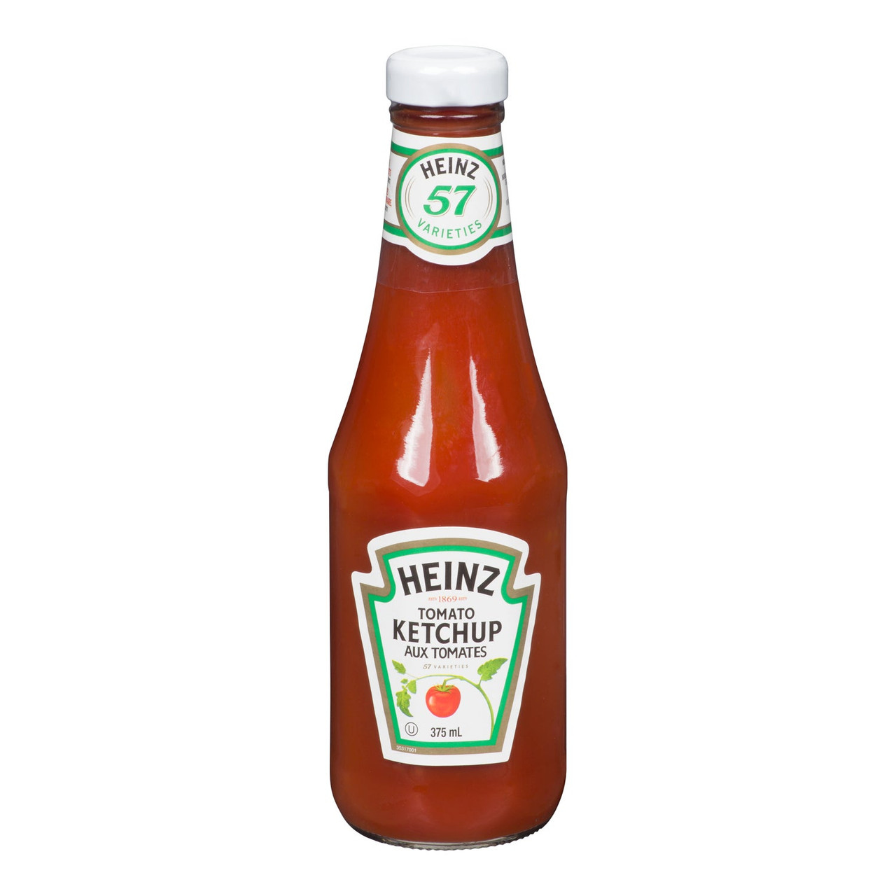 Heinz Ketchup, Glass Bottle | 375ML/Unit, 24 Units/Case