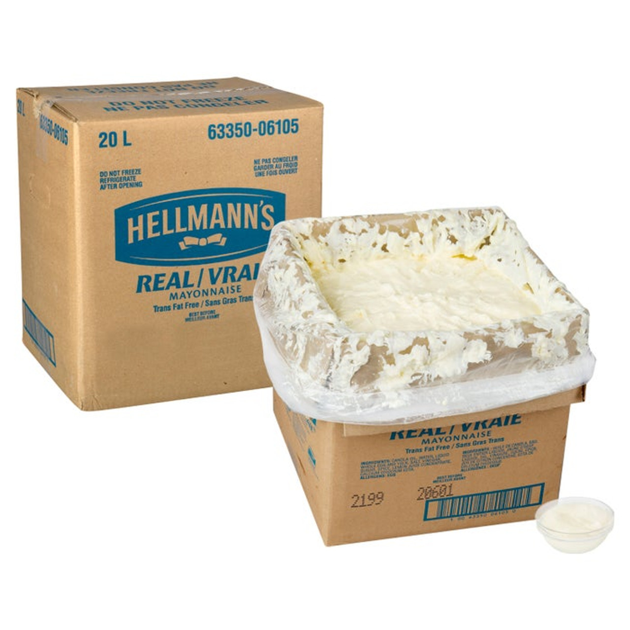 Hellmann's Real Mayonnaise Bag-In-Box (BIB) - 20L / 5.28 Gallon
