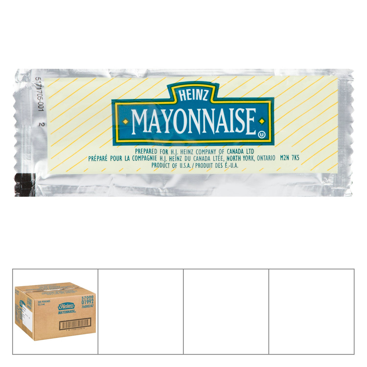 Heinz Mayonnaise, Portion | 12.5ML/Unit, 200 Units/Case