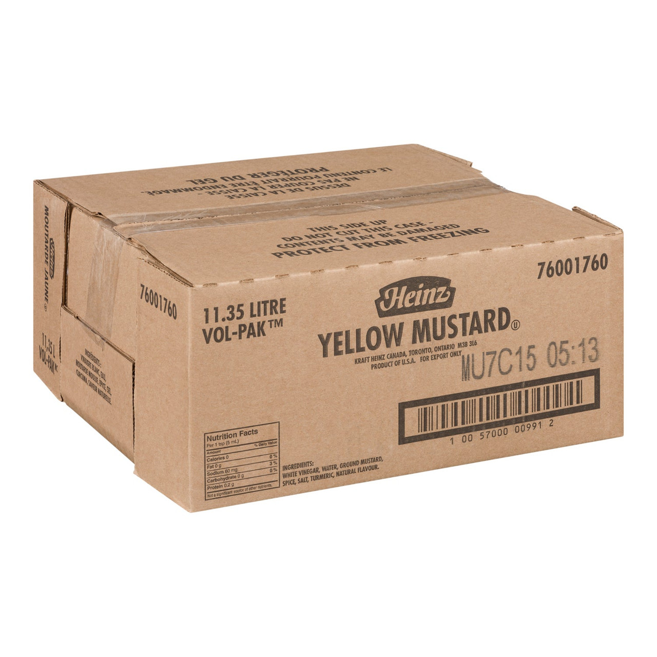 Heinz Mustard, Volpak | 11.35L/Unit, 1 Unit/Case