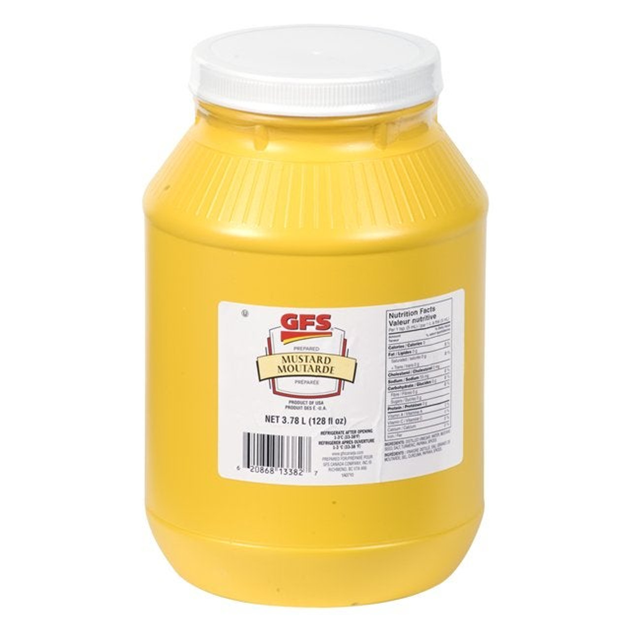 Gordon Choice Prepared Yellow Mustard, Trans Fat Compliant | 3.78L/Unit, 2 Units/Case